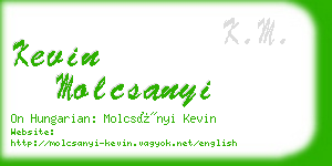 kevin molcsanyi business card